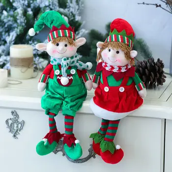 Cadouri de Anul nou Jucării de Crăciun Elf de Crăciun Papusa Decor Petrecere de Pluș Perete Chestii Festival de Cadouri Pandantiv Ornament Decor Acasă 48X16cm