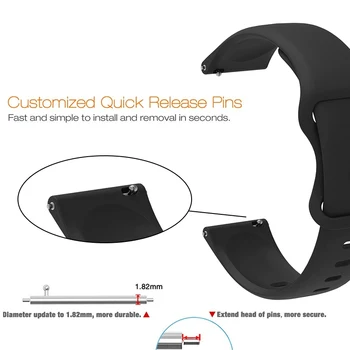 Pentru Mibro Culoare Ceas 20 mm Curea Silicon Smartwatch de Înlocuire Curea de Un singur Buton de Eliberare Rapidă Sport Brățară Accesorii