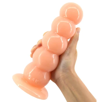 Sex Shop Super Mare Dildo cu ventuza Șirag de mărgele de Formă Anal Ambalate Dop de Fund, Mingea de Masaj Erotic Penis Adult Joc Jucarii Sexuale Pentru Femei 