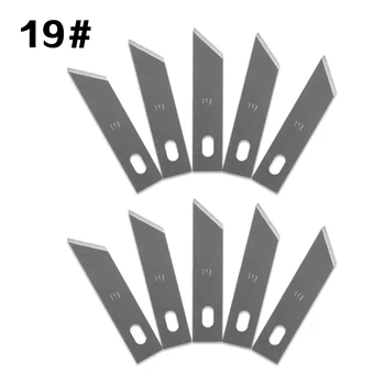 10 Buc O Mulțime 19# lamă de Cuțit de înlocuire sculptură lame de cuțit pentru Multi-funcția de Scrapbooking Meserii Cuțit Instrumente