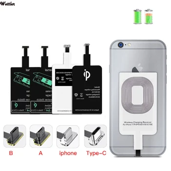Încărcător Wireless Qi Receptor Suport Micro USB de Tip C de Încărcare Rapidă Wireless Adaptor Pentru iPhone 5 6 7 Android Inducție Receptor 