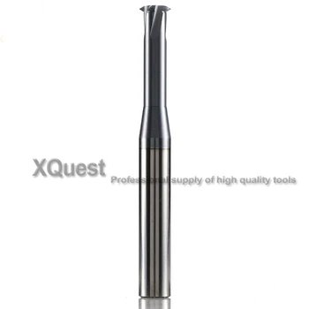 XQuest Carbură Solidă Thread Milling Cutter 1.5 2 2.35 3 3.3 4 4.6 5 6 8 9.4 mm Interval de teren Moara end Freze 10 12 14 16 