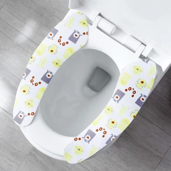 Auto-adezive imprimate electrostatic toaletă pad de uz casnic toaletă autocolante toamna și iarna lavabil toaletă pernei scaunului 