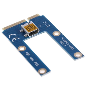 USB 3.0, Mini PCI-E cu PCIe PCI Express 1x la 16x Extender Riser Card Adaptor Cablu de Extensie pentru Bitcoin BTC Miner Minier 60cm 