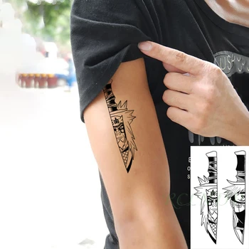 Impermeabil Tatuaj Temporar Autocolant Cuțite de Desene animate anime Băiat Tatuaj Flash Tatuaj Tatuaje False Dimensiuni Mici Artă pentru Barbati Femei
