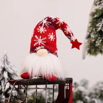 Craciun Cu Led-Uri Lumina Strălucire Gnome Crăciun Fără Chip De Păpușă Decoratiuni Pentru Casa Craciun Ornament De Crăciun Navidad Natal De Anul Nou