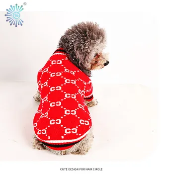 Nou Haine De Câine Pulover Mici Pentru Câini De Talie Medie Cat Pulover Tricotate Îmbrăcăminte Pentru Animale De Companie Costum Haină Călduroasă Pentru Chihuahua Bulldogs Catelus 