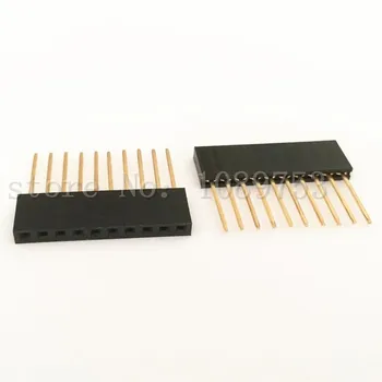 50Pcs 10Pin Femeie Înaltă care pot fi Stivuite Antet Conector Soclu Pentru Arduino Shield Negru 