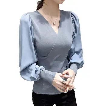 CMAZ Bluze pentru Femei Casual Batic Solide de Poliester Regulat Nc(de origine) COZOK 