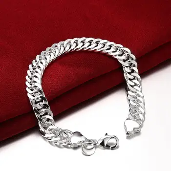 Hot brand Argint 925 barbati clasic 10MM Lanț Brățară colier set de Bijuterii 20/24 inch Moda Petrecere de nunta, cadou de Sărbători 
