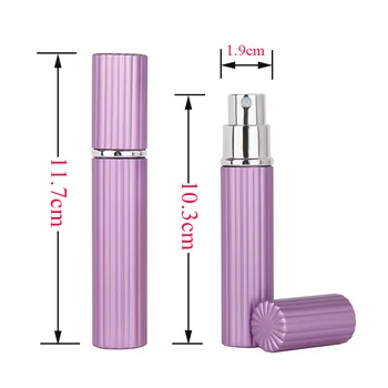 New Sosire 8 ML Portabil Mini Reîncărcabile de Călătorie Sticla de Parfum Vaporizador 6 Culori Parfum Sticle De Parfum Spray Pompa de Caz 