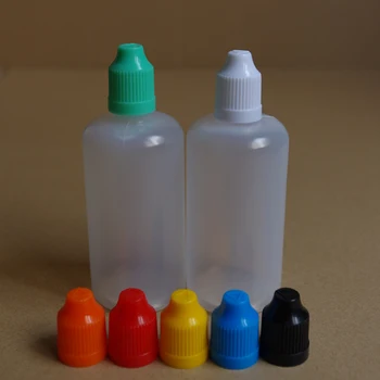 600pcs Gol Lichid Flacon Plastic PE Dropper Sticla cu Capac cu protecție pentru copii Vârful Acului Moale 100 ml Recipient