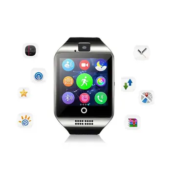 Q18 Bluetooth Ceas Inteligent Cu Camera foto Facebook Whatsapp Pentru IOS Mobile Carte de Telefon Ceas Smartwatch Android Sport TF Sincronizare V5Z1 