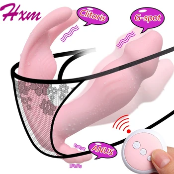 Portabil false stimulator clitoris, punctul G, telecomanda wireless, fluture vibrator, pantaloni cu bretele 