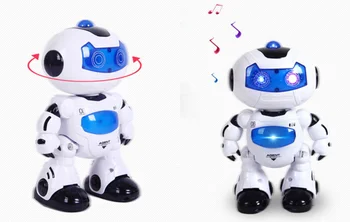[Funny] Remote Control Electronic de Lumină și Muzică de Dans model de robot de Mers pe jos și de Limbă engleză RC Roboți de jucărie pentru Copii cadouri pentru copii 