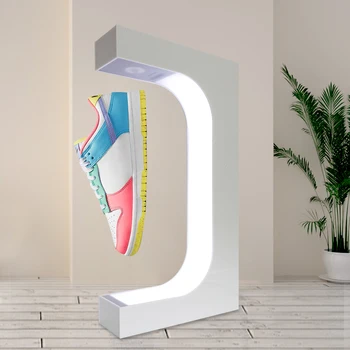 Levitația magnetică, E în formă de pantof raft Rotație de 360 de Grade Display Stand Adidas Sta Acasa Magazin de Pantofi de Afișare Deține Stan 