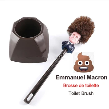 Emmanuel Macron Brosse WC Brosse de toaletă Franța, Președintele Trump Perie de Toaletă Amuzant