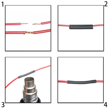 Heat Shrink tube Termocontractabile de Cablu Bucșa linie de date Rupt de reparare Sigiliu Electrice Izolate Sleeving Tuburi Electronice Parte 