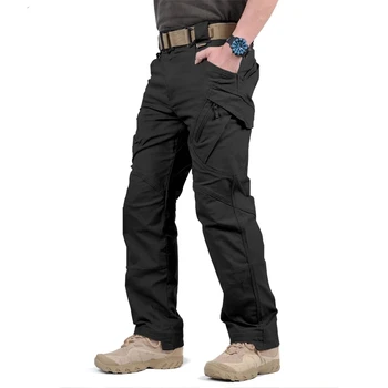 IX9 Oraș Tactice Pantaloni Bărbați Luptă Armata SWAT Militare Pantaloni Multe Buzunare Stretch Flexibil Om Pantaloni Casual, 4XL 