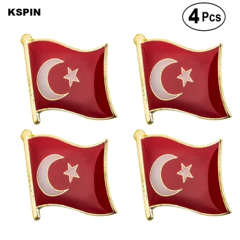 Turcia Flag Pin Pin Rever Insigna Brosa Icoane 4buc 