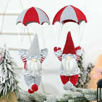 Ornamente De Crăciun Parașutism Moș Crăciun Păpușă De Crăciun Acasă Mall Magazin Agățat Ornament De Artizanat, Cadouri De Craciun Decoratiuni