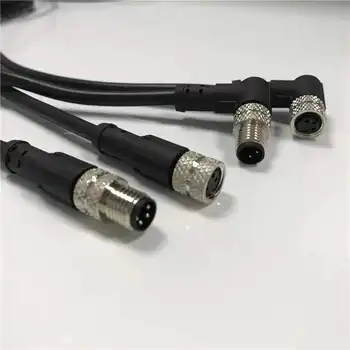 2m Cablu PVC Linie M8 Impermeabil Singal Senzor Conector 3Pin 4 Pin Drept/ Unghi Impermeabil Adaptor Plug de sex Masculin de sex Feminin Soclu 