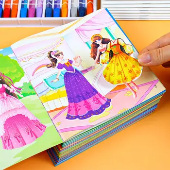 24 de Cărți Copii Carte Autocolant 3-6 Copilul Lipi Autocolante de Desene animate Autocolant Autocolante Iluminare Jucarii Educative de Educație Timpurie