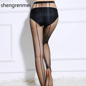 Shengrenmei 2019 Sexy, Dresuri Ciorapi pentru Femei Lenjerie de Talie Mare Ciorapi Retro cu Toc Cusătură Ciorapi 