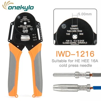 IWD-1620/IWD-1216 grele Pinul Conectorului de Sertizare Instrument Pentru HARTING HDD de sex Masculin și de sex Feminin de Aviație pin Crimper clește 