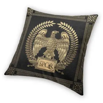 Aur Vulturul Imperial Roma SPQR Pernele de Acoperire Imperiul Roman Emblema Arunca Pernă pentru Camera de zi față de Pernă Decorative Acasă 