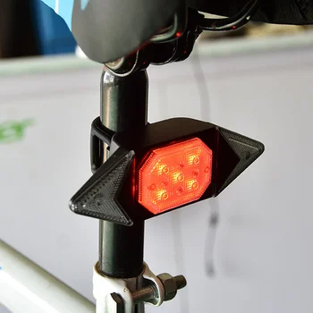Intermitent Bicicleta Iluminare LED Reîncărcabilă Coada de Lumină Lanterna Cabluri USB din Spate 3 Opțiuni pentru Modul de Lumină LED Reîncărcabilă Coada Lumina 