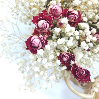 Uscate Buchet de Flori de Trandafir Înstelat Acasă Hotelul Homestay Decor Cadou de Ziua Îndrăgostiților Fereastră Decor Recuzita de Fotografiere 
