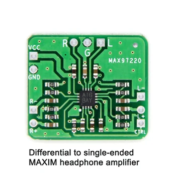 Diagnostic diferențial Echilibrat Single-Ended Ieșire Amplificator pentru Căști HIFI MAX97220 de Intrare de 2.5 V-5.5 V Amplificator de Putere de Bord 