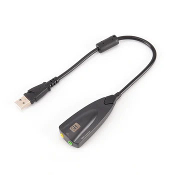 5H V2 7.1 Card de Sunet Extern USB Adaptor Audio USB 3D CH Virtual Canal de Sunet pentru Laptop PC 
