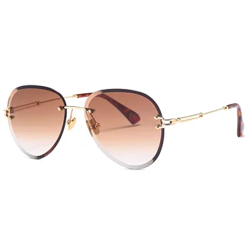 Ms de moda de metal felie cutie mare circular de sex masculin ochelari de soare 2021 Europene și Americane de moda ochelari de soare UV400 ochelari de soare noi 