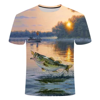 Ziua de nastere haioase Cadouri Cadou Pentru Tatăl Fishinger Tricou 3D MARE Ton Tipărite Tricou Barbati Pescar Glumă t-shirt homm 