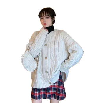 Femeile Unif Cardigan Noua Moda femeii Pulover Tricotate Cardigan 2021 Toamna Kawaii Cardigan 