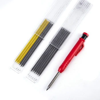 Solid Tâmplar Creion Set Cu 7 Refill Set Duce Built-in Ascuțitoare Groapă Adâncă Mecanice Marker Marcarea Pen Tool Marker Seturi