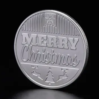 2018 Crăciun Monedă Comemorativă Suvenir De Anul Nou Cadouri De Moș Crăciun De Colectare 