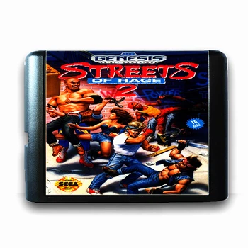 Street Of Rage 2 pentru 16 biți Sega MD Carte de Joc pentru Mega Drive pentru Geneza NE PAL Versiunea de Console de jocuri Video 