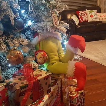 Decoratiuni De Craciun, Grinch Hoț A Furat De Pluș Picior Pomul De Crăciun Jucării, Ornamente Elf Picior Navidad Crăciun Decoratiuni Interioare 