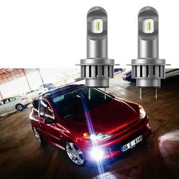 2 buc Universal Super-Luminos CSP H7 Tip Lampa Led-uri xenon 6000K Mini Lumini Auto Noi 50W Becuri auto cu Led-uri pentru Toate Masinile 