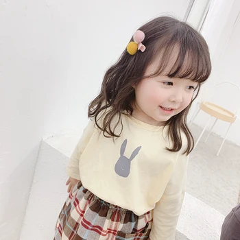 Keelorn Băieți Fete Casual T-shirt 2021 Primăvară Copii Fata de Desene animate de Imprimare Tricou coreean Copii cu Maneca Lunga Topuri Pentru Baiat Fata