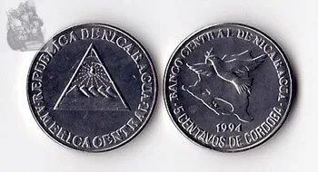 Nicaragua 5 Centimes America de Monede Decor Original Nou Coin UNC Ediție Comemorativă Reale 