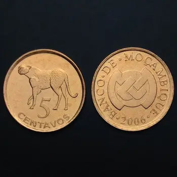 19mm Mozambic 5 cenți Africa de Monede Vechi Original Rare Monede Comemorative Edition Reale Aleatoare An 