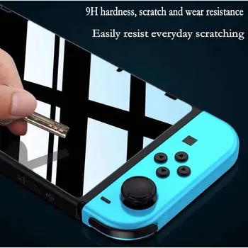 Mat sticla 9H de înaltă definiție explozie-dovada ecran protector, potrivit pentru Nintendo Comutator OLED de jocuri accesorii 