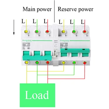 3 faza 3 fire 380V dual de putere comutator de transfer (micro dual power) fixate manual (automat) de conversie 