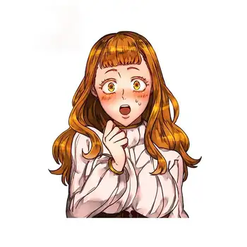 Personalitate Negru Trifoi Mimosa Vermillion Frigider Parbriz Anime Masina Autocolante De Desene Animate Personalitate Decal Aplica La Masina 