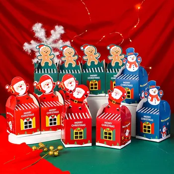 5PCS Natal Bomboane Drajeuri Cutie de Cadou de Craciun Decoratiuni pentru Casa Copac Xmas Natale, Navidad 2021 Ornamente de Anul Nou 2022 Prezintă 