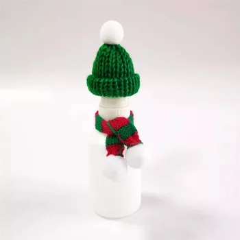 20buc Elegant Xmas Mini Eșarfă Și Pălărie de Decor Papusa Haine Accesoriu Creative Plante de Podoabă Pentru Festival Petrecere de Crăciun 